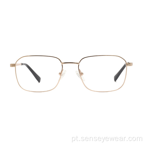 Unisex Square Titanium Óptica Óculos Quadro Eyewear